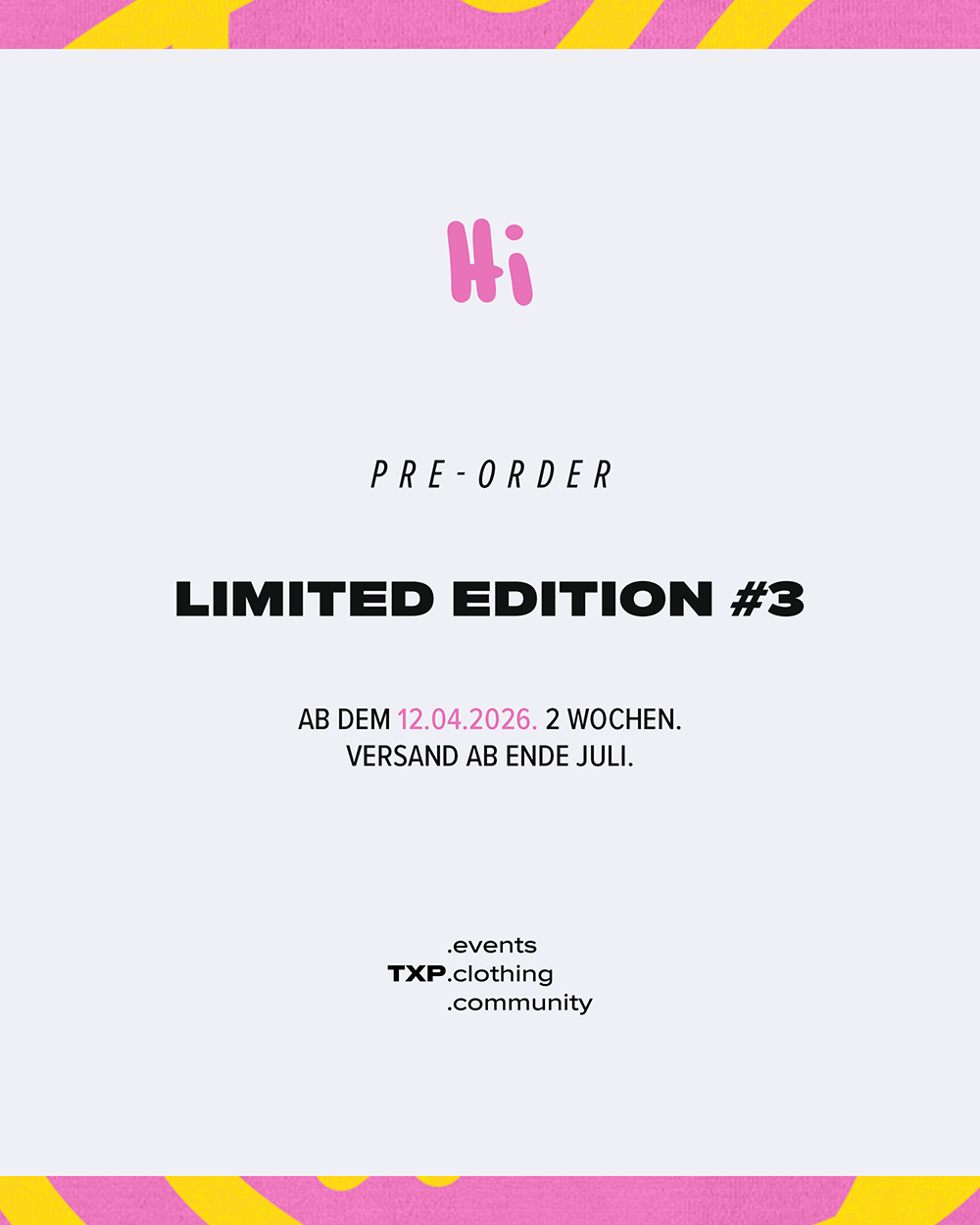 TXP Limited Edition #3 Announcement