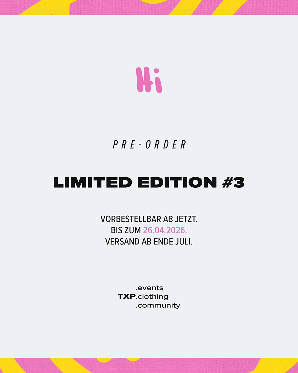 TXP Limited Edition #3 Sale